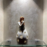 Romantische beige Tischlampe