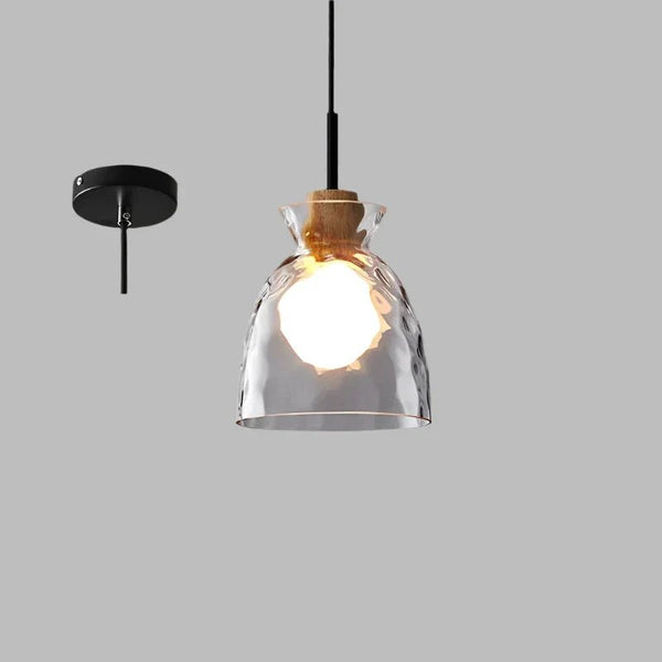 Minimalistische Art Ripple Glas-Hängelampe