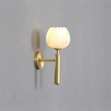 Marmorwandlampe in Form einer Rose