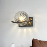 Moderne LED-Wandleuchte aus Glas
