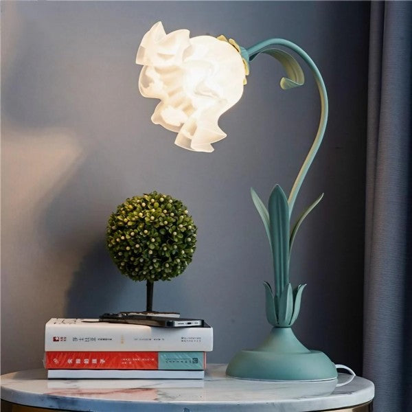 Vintage verstellbare Flower Tischlampe