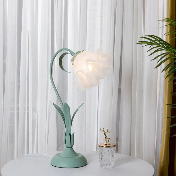 Vintage verstellbare Flower Tischlampe