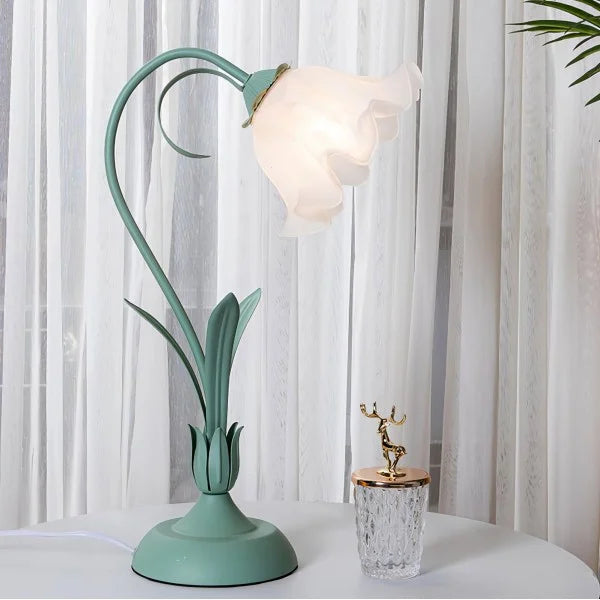 Vintage verstellbare Flower Tischlampe
