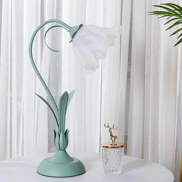 Vintage verstellbare Flower Tischlampe