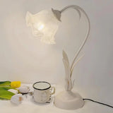Vintage verstellbare Flower Tischlampe