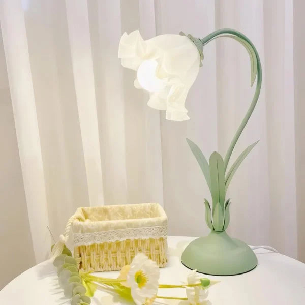 Vintage verstellbare Flower Tischlampe