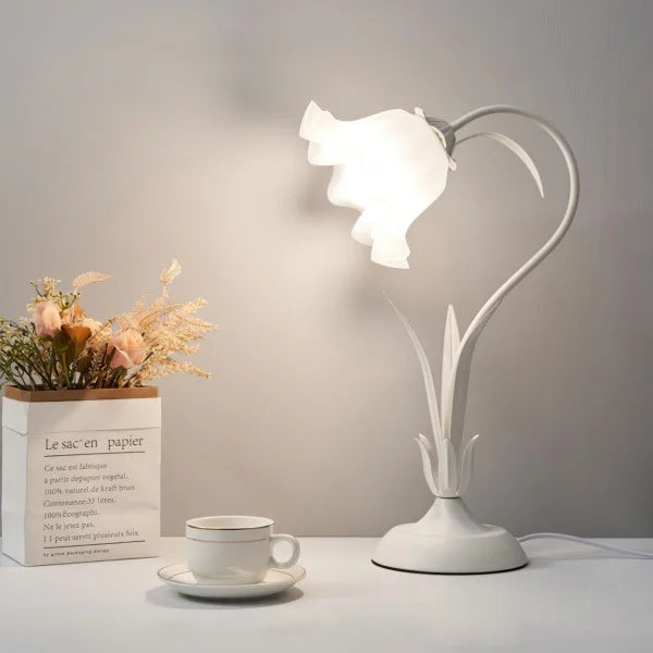 Vintage verstellbare Flower Tischlampe