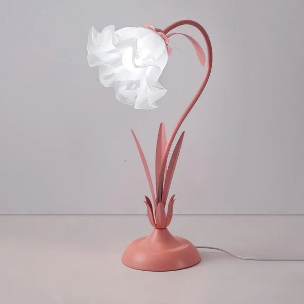 Vintage verstellbare Flower Tischlampe