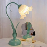 Vintage verstellbare Flower Tischlampe