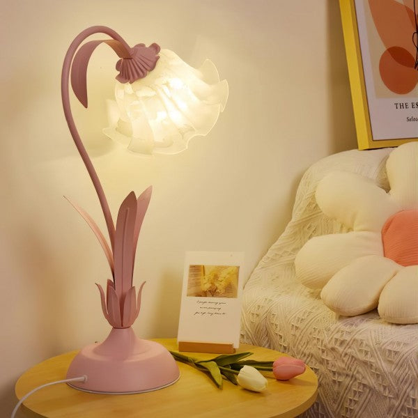Vintage verstellbare Flower Tischlampe