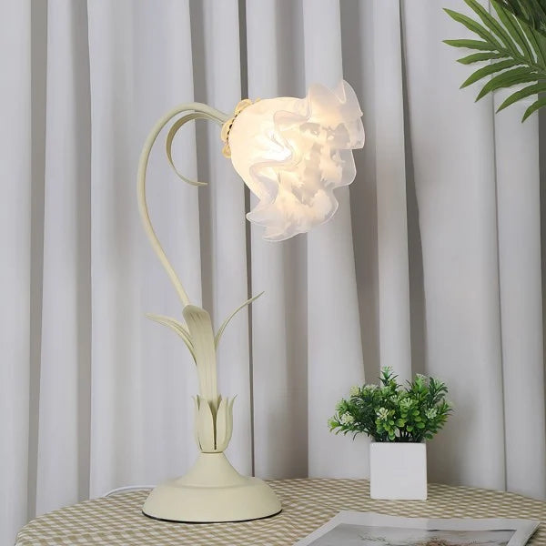 Vintage verstellbare Flower Tischlampe