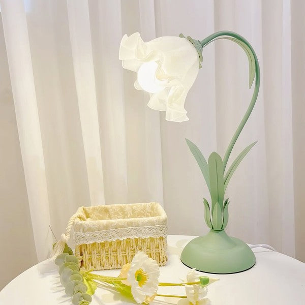 Vintage verstellbare Flower Tischlampe