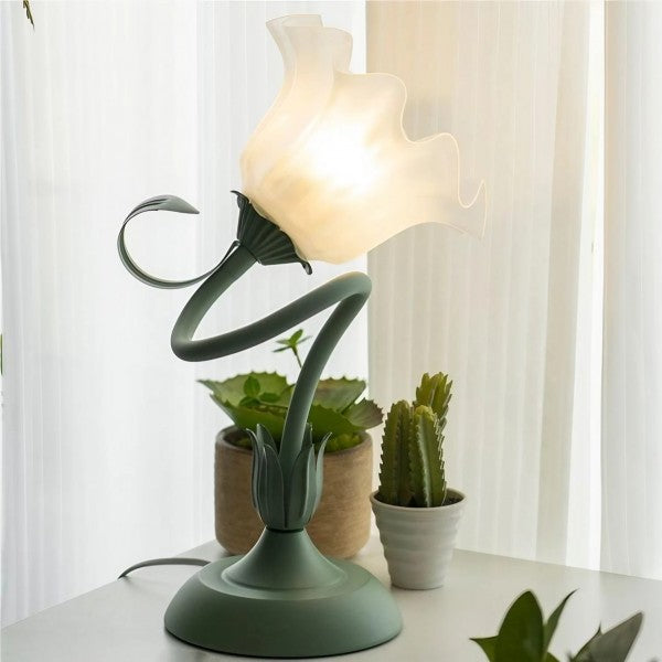 Vintage verstellbare Flower Tischlampe