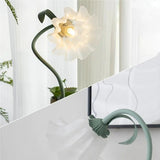 Vintage verstellbare Flower Tischlampe