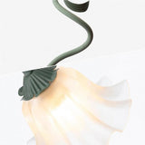 Vintage verstellbare Flower Tischlampe