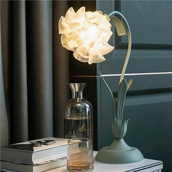 Vintage verstellbare Flower Tischlampe