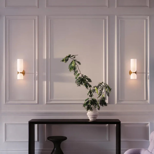 Doppelkopf Glas Wandleuchte Led Sconce