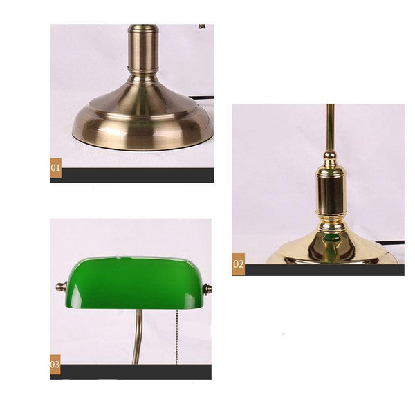 Tischlampe aus Glas im europäischen Stil